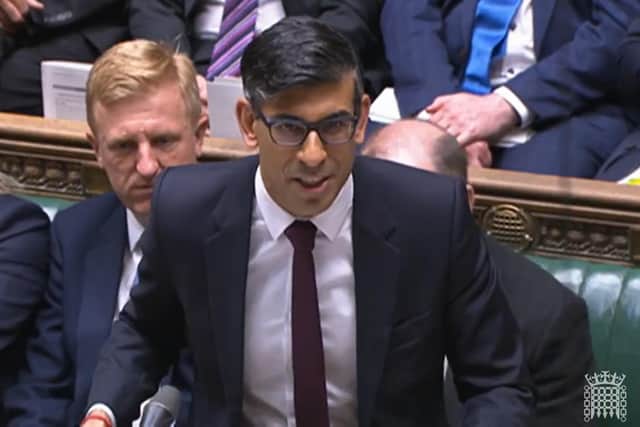 Prime Minister Rishi Sunak speaks during Prime Minister's Questions in the House of Commons, London. (Photo: UK Parliament/PA Wire)