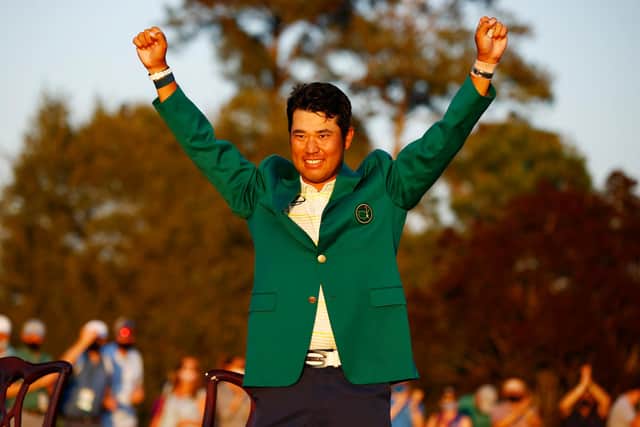 Hideki Matsuyama wrote a new chapter in golf’s history books by becoming the first Japanese man to win the Masters. (Pic: Getty Images)