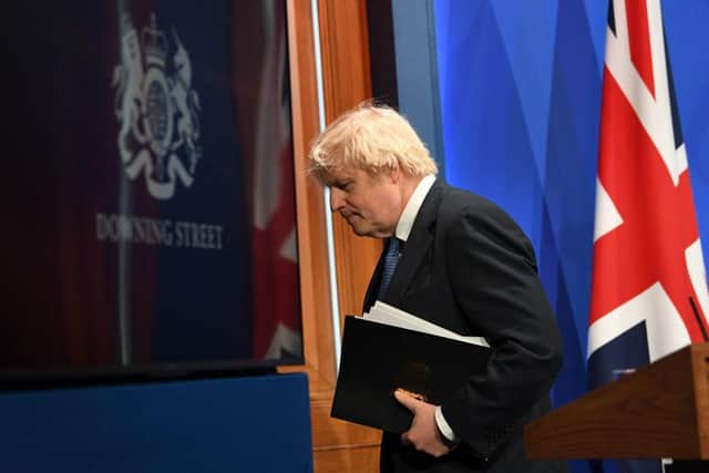 Boris Johnson teased plans for the reopening of international travel at a press briefing (Getty Images)