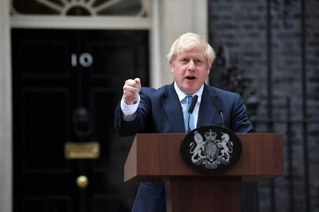 Britain's prime minister Boris Johnson has an ‘unsatisfied’ county court judgment for £535 (Ben Stansill/AFP via Getty Images)