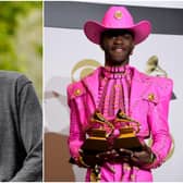 Lil Nas X left a comment saying 'nah he tweakin' after it was announced that Tony Hawk was releasing limited edition skateboards that were made using his blood (Photo: Rich Polk/Amanda Edwards/Getty Images)