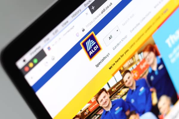 Shoppers are being urged to check websites carefully before buying Christmas presents online. Aldi does have an official website, (pictured), but it is used only to advertise their products and deals, and shoppers are not able to buy through it.