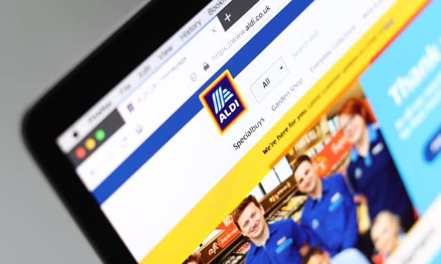 Shoppers are being urged to check websites carefully before buying Christmas presents online. Aldi does have an official website, (pictured), but it is used only to advertise their products and deals, and shoppers are not able to buy through it.