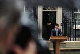 After much speculation across the UK media today, Prime Minister Rishi Sunak announces the UK General Election will be held on July 4. Picture: Carl Court/Getty Images