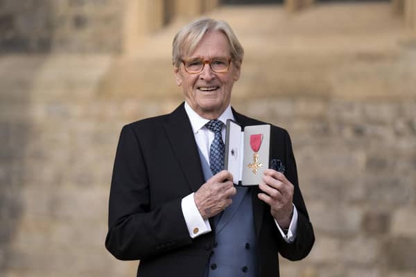 William Roache, pictured, after being made an OBE.
