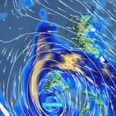 Storm Chandra is expected to arrive from the south and the east of the north will be worst impacted. (Met Office)