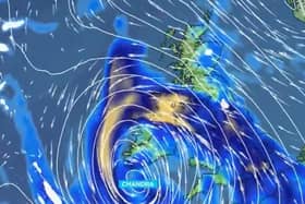Storm Chandra is expected to arrive from the south and the east of the north will be worst impacted. (Met Office)
