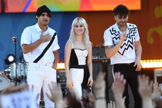 Paramore are another band on the line up for the 2022 When We Were Young festival in Vegas. Photo by ANGELA WEISS/AFP via Getty Images.