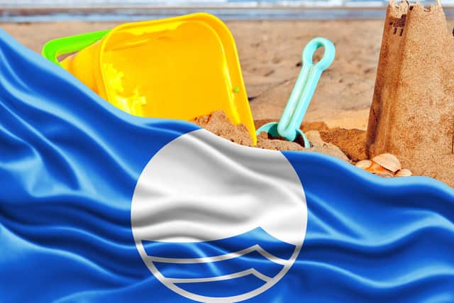 76 beaches in England have been awarded blue flag status