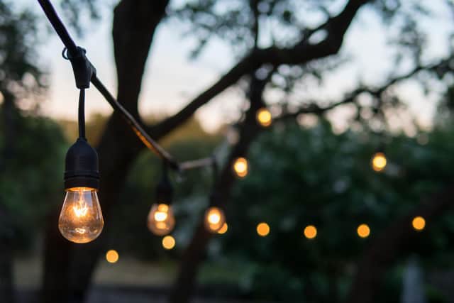 Simple outdoor lighting can help extend your social gathering after dark