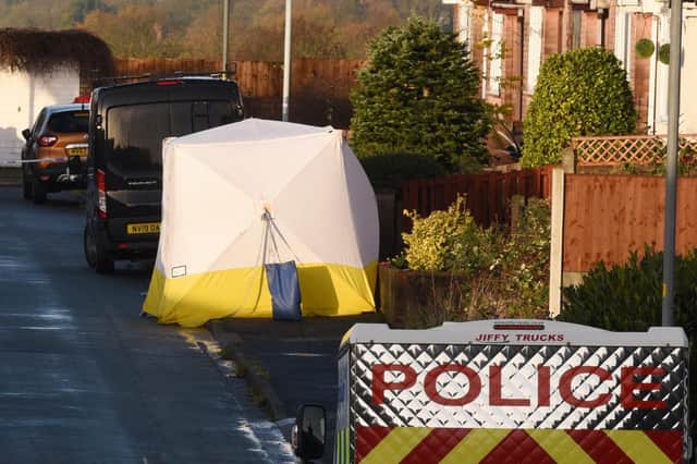 A forensic tent has been set up on Kilburn Drive, Shevington