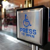 A disabled entrance door button. (Picture: PA Wire/PA Images)